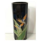 Vintage Otarigi "Birds of Paradise" tall vase