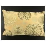 Mod beaded ornate accent pillow