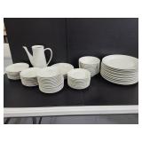 Plain white dish collection