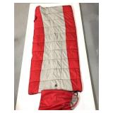 Greatland red and gray sleeping bag