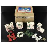 Lot of 3 Noel decorations