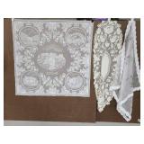 Scotland lace, lace runner and sheer cloth