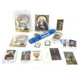 Lot of catholic items, blessed cards and artifacts