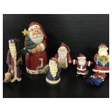 Lot of Santa Christmas ornaments