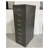 Vintage Cole Steel legal size metal file cabinet