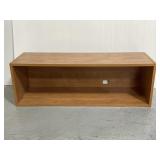 Mountable wood wall shelving