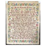 Bible quote embroidered tapestry