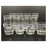 Vintage set of glass cups