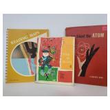 Vintage educational book trio