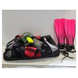 Duffel bag of scuba gear