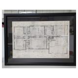 Framed home floor plan/ blueprints