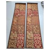 Two matching runner rugs