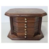 Vintage Wood Coster set in storagw box