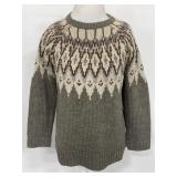 J.Jill grey Nordic ski sweater - Fair Isle Wool