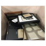 Lot of assorted size & style picture frames