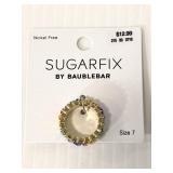 New SugarFix gold toned colorful ring- size 7