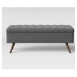 New Project 62 Arthur tufted gray storage bench