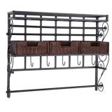 Southern Enterprise wall mount craft storage shelf