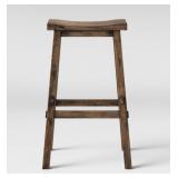 New Threshold farmhouse brown bar stool in box
