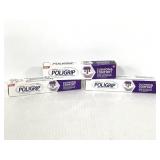 Lot of 3 super poligrip denture adhesive cream