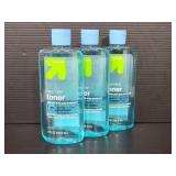 Trio of new unopened Up & Up deep clean toner