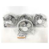 Lot of 4 metal usb mini fans