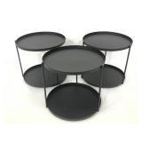 3 tiered metal lazy Susans