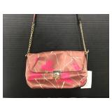 A new day satin like floral purse