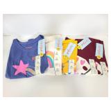 Five new 5T Cat & Jack girls long sleeve shirts