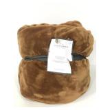 Threshold micro plush blanket