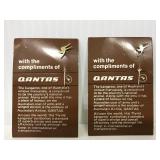 Two Qantas flying Kangaroo pins