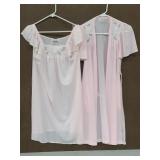 Pink Miss Elaine nightgown w/ matching robe