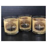 Currier & Ives seasons rocks glasses trio