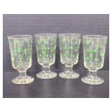 Set of 4 Irish Coffee stemmed glasses