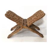 Vintage wooden book holder