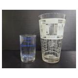 Vintage Libbey and Fire King drink mix glasses