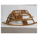The Delphos Bending Co. Vintage wood baby rocker