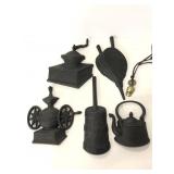 Vintage Sexton black metal wall art