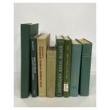 Shades of green vintage/antique 8-book collection