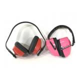 2 pairs of hearing protection ear muffs