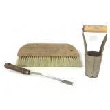Weed puller, bulb planter & large brush