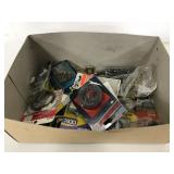 Box of picture hanging supplies