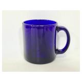 Cobalt blue glass mug - made in USA