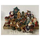 Lot of assorted Christmas figurines and more