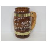 Las Vegas barrel mug w/ wood handle