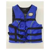 Blue adult oversize Stearns life jacket
