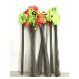 Lot of lawn marker flags