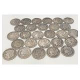 Lot of 27 Morgan Silver US Dollar Coins