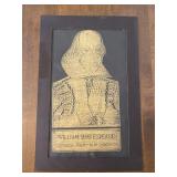 Shakespeare etching print
