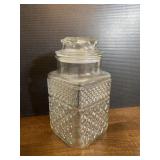 Old glass candy jar